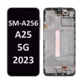 Samsung Galaxy SM-A256 (A25 5G 2023)  LCD and touch screen with frame (Original Service Pack) [Black]  GH82-33214A/33215A  
